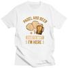 Unisex Padel And Beer Thats Why Im Here T Shirt 100 Cotton Colthing Leisure Novelty Creative Graphics Tee Tops
