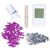 Blood Glucose Monitor Kit Monitoring System Large LCD Screen Diabetic Supplies Blood Sugar Testing Kit with 50 Test