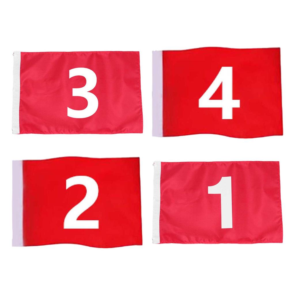 Golf Fahne, 49 X 32 Cm, Rote Fahne für Training, Outdoor Golfer, Geschenkidee