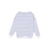 Nike Sportswear Loose Fit Striped Print Crew Neck Long Sleeve Drop Shoulder T-Shirt Women T-Shirts White DJ9305-140