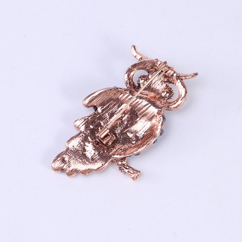 Tier Eule Brosche Stilvolle Einfache Retro Brosche, Trendige Persönlichkeit Bekleidungsaccessoires