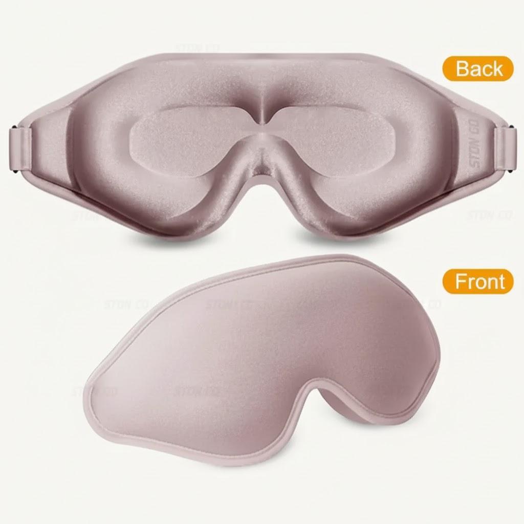 3D Blackout Sleep Eye Mask for Men Women Adjustable Strap Breathable Soft for Travel Meditation Nap
