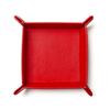 Dice Plate Foldable Dice Tray Leather Game Four Corners Folded Tray Hexagon Dice Game Storage Tray Home Decoration Storage Tray