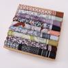 110Cm Printed Square Scarf for Woman Cotton Linen Feel Muslim Hijabs Shawls Soft Wraps Lady Neckerchief Female Handkerchief
