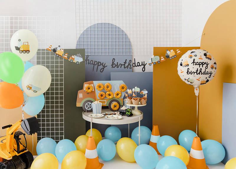Construction Vehicle Foil Balloon, 45