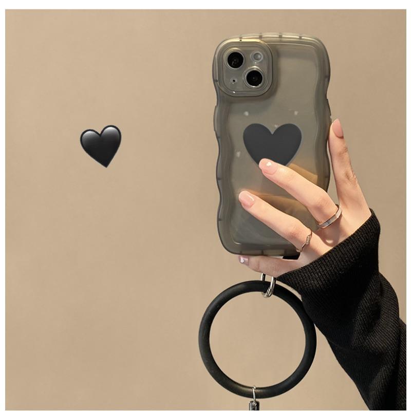 Applicable To Apple 14 Promax Mobile Phone Case Wavy Bracelet IPhone 15 Protective Case 13 Transparent Silicone