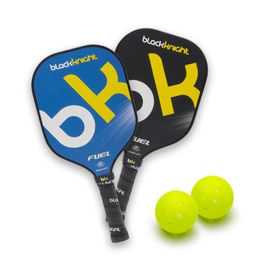 Conjunto Combustível Raquete de Pickleball Cavaleiro Negro x PP-9136 (Preto Azul/1/Masculino, Feminino, Jovem)
