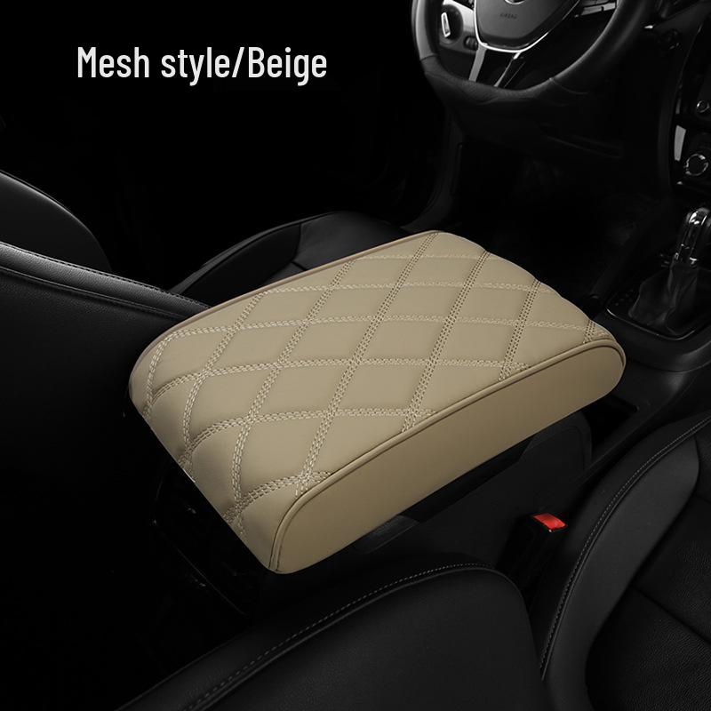 

Ромбовидная стеганая наппа кожа, накладка на подлокотник автомобиля с пеной памяти