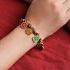 Five-Color Dragon Knot Wealth Bracelet: Adjustable Tibetan Ethnic Style for Attracting Prosperity