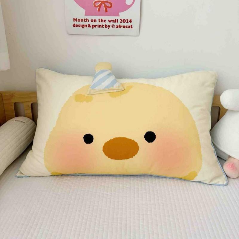 Soft Cotton Flannel Pillowcase Kids Adults 30x50cm 60s 100% Long Staple Printed Cartoon Design