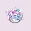 Pop Game Needy Streamer Overload Button Pins Cartoon KAngel Cosplay Badge Ame-chan Round Brooch Bag Hat Decor Jewelry Toys Gifts