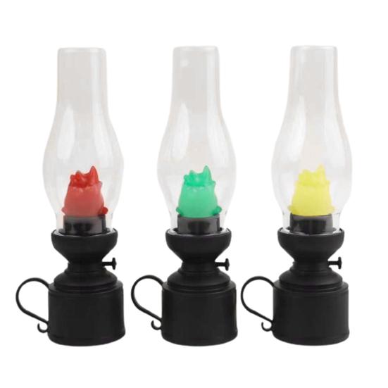 Cartoon Anime Flame Decorative Light with Handle Lightweight Portable Moving Castle Kerosene Candle Atmosphere Lamp