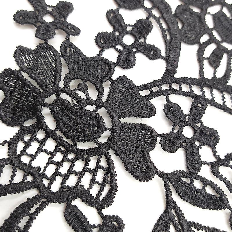 Water-soluble lace embroidery pair collar polyester silk embroidery pair of flower DIY lace accessories three-dimensional hollowing
