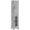 Highboard Concrete Grey 34.5 x 34 x 180 cm Particleboard