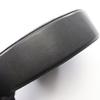 Used MCM Visetos Circle Shoulder Bag PVC coated canvas leather Black Used Women