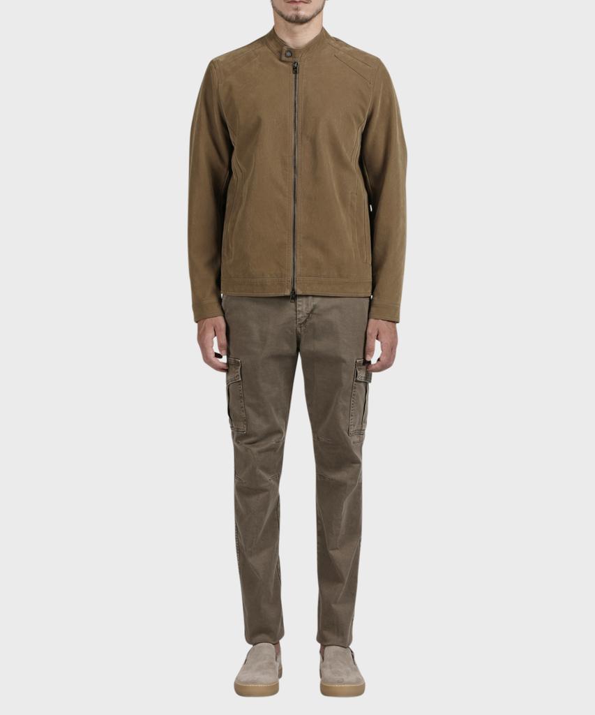 PANICALE Brown Garment-Dyed Cotton Cargo Pants