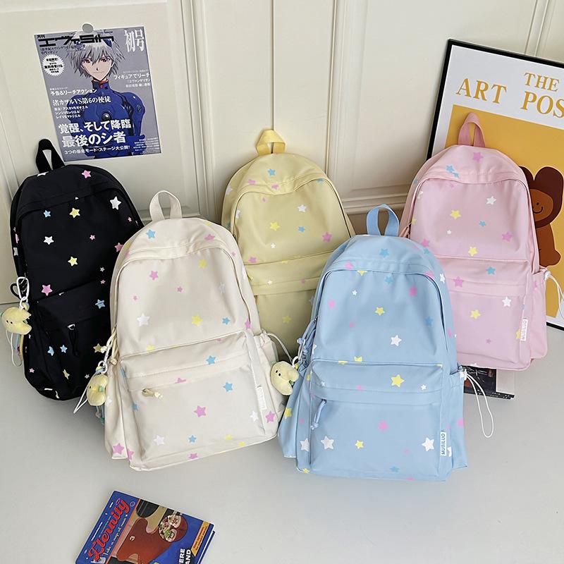 Schoolbag Japanese school bag Junior high school ins girl heart star large capacity versatile dopamine mini backpack backpack