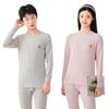 Teen comfortable velvet thermal underwear set boys' older children's long johns women's high school junior high school students cotton pure