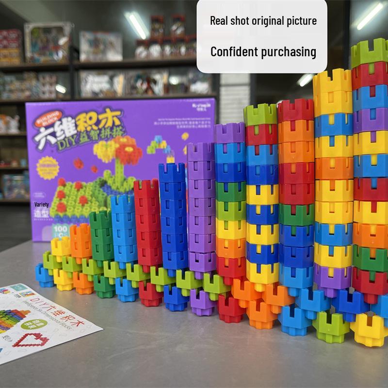 3D Cartoon Dinosaur Building Blocks - Educational DIY Toys for Kids