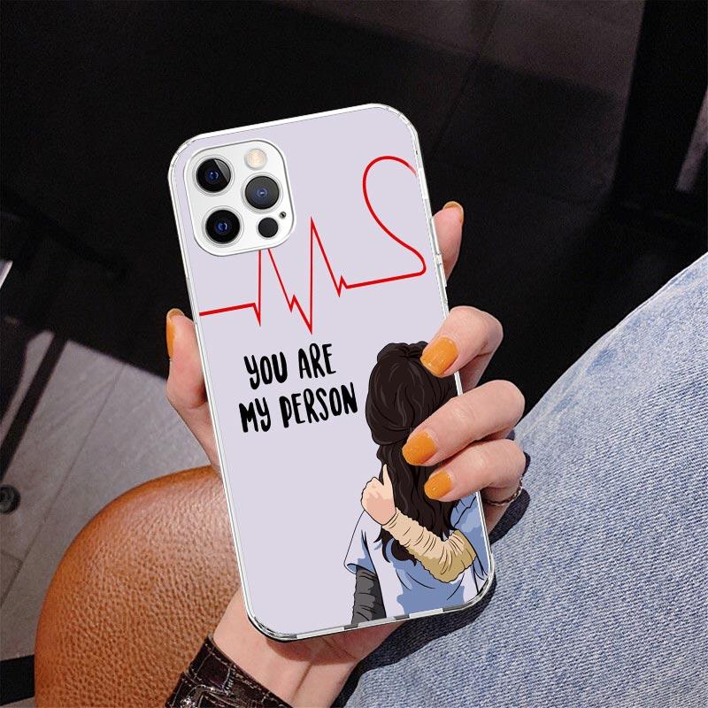 Greys Anatomy Person Phnoe Case for Iphone 17 Air 16 11 12 13 Mini 14 Plus 15 Pro Max 7 8E SE 2020 16ProMax Phone Cover Coque 16