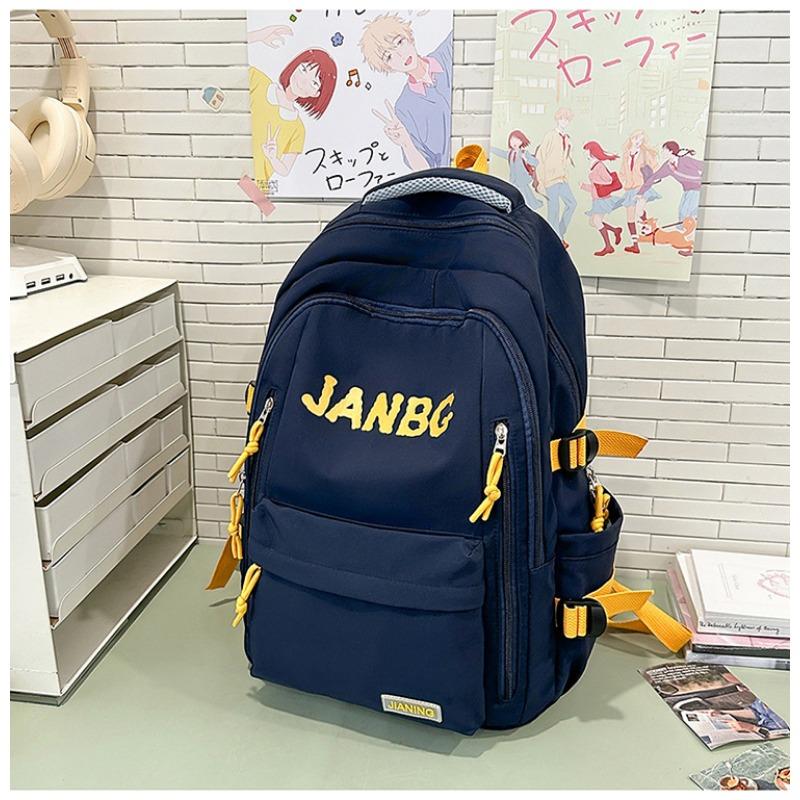 School Bag New High-value College Style Simple Letter Make-up Bag Light Travel Large-capacity Backpack