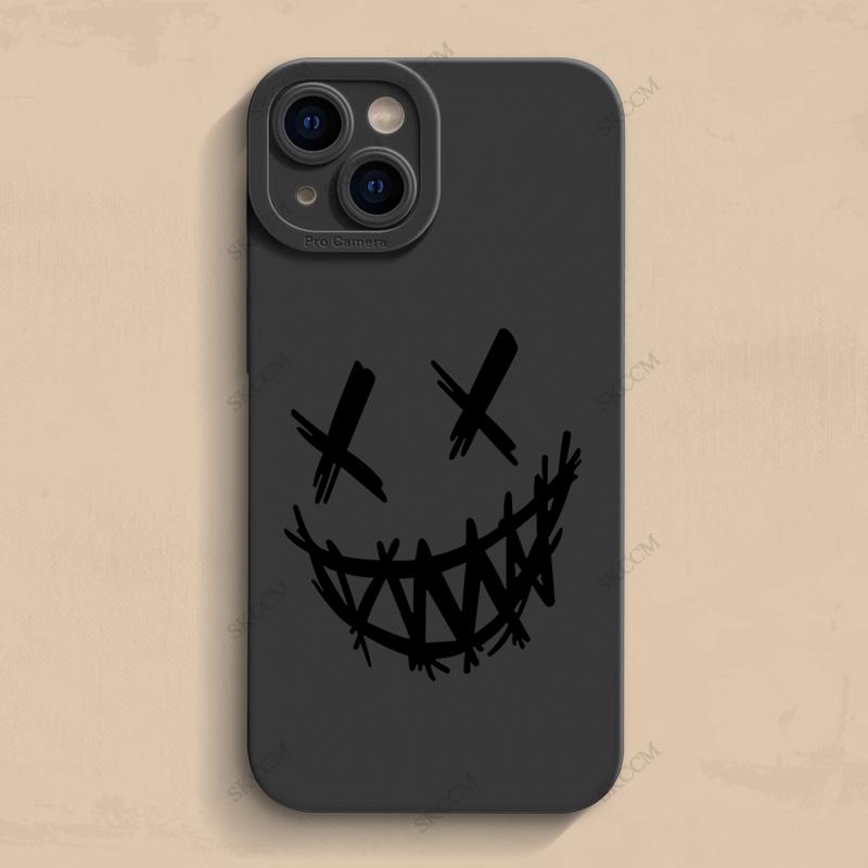 

Smiling Devil Phone Case For iPhone 11 12 13 14 15 Pro Max Mini 7 8 Plus X XS Max XR Matte Shockproof Highend Fashion Style Cases Back Cover iPhone 14 Pro