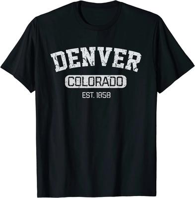 Vintage Denver Colorado Est. 1858 Souvenir Gift Unisex T-Shirt
