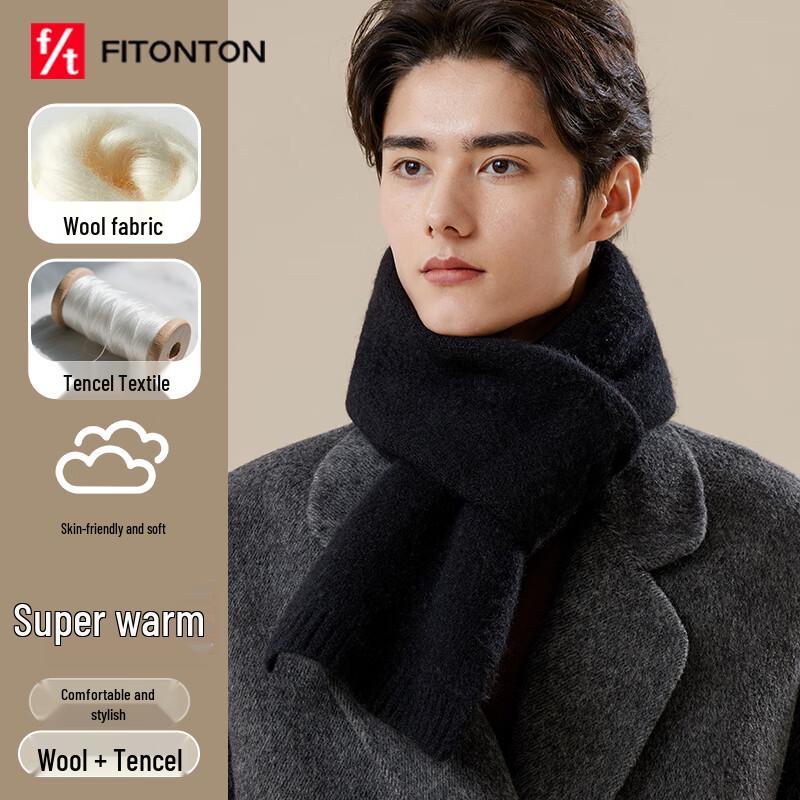 

FitonTon Men s Wool Winter Scarf