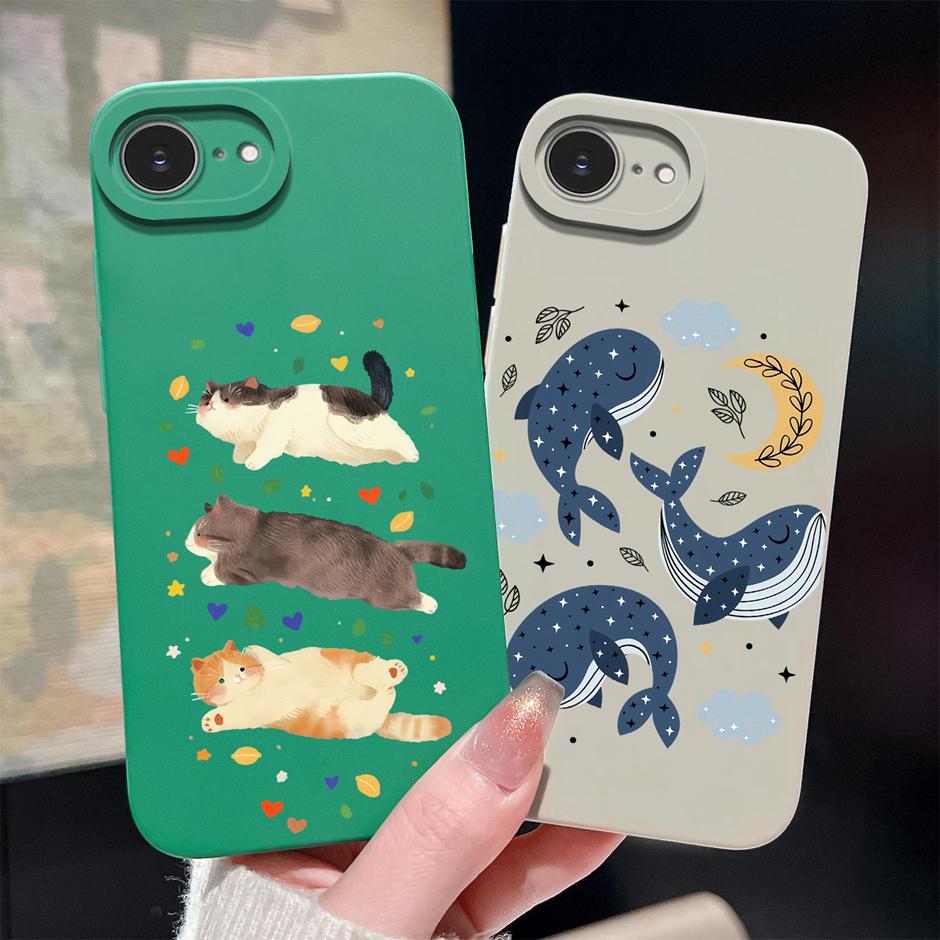 For iPhone17 17E 17Air 17Pro 17ProMax Case Pink Rose Rainbow Trendy Antifouling Bumper For iPhone17E iPhone 17 Pro Max Air Capa