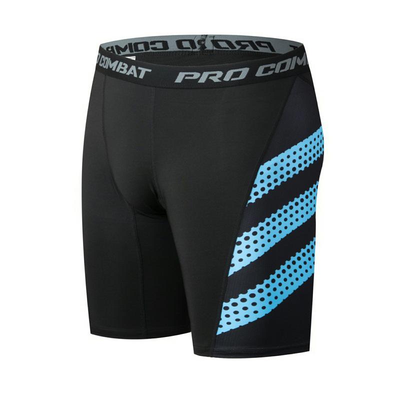 

Men s Quick-Dry Breathable Sports Compression Pants - Digital Print Running & Yoga Tights XXXL [Recommended 80-90kg] чорний/синій