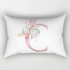 Fashion 26 Letter Pillow Case Pillow cover English Alphabet Pillow Case Home Decoration Pillow Case Flowers Pillow Case Fashion Pillow cover