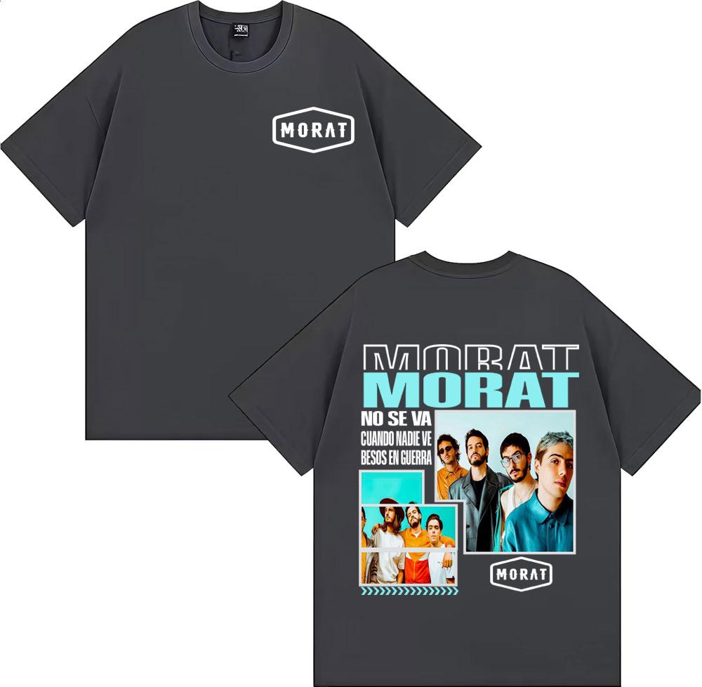 Band Morat Asuntos Pendientes Album Tour T-Shirt Unisex Harajuku Streetwear Oversize T-Shirts Vintage Mode Lässiges T-Shirt