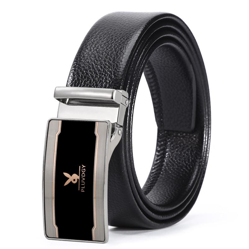 Belt Men'S Smooth Buckle Belt Light Hipster Green Student Board Buckle Belt