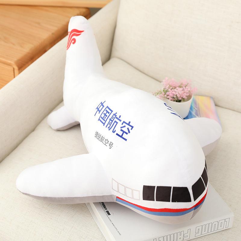 Simulation aviation aircraft throw pillow plush toy China Hainan Airlines aircraft doll sleeping doll