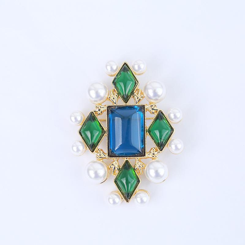 Broșă Perle Vintage Ac de rever pentru blazer Stil Baroc Lai Accesorii de Modă Atmosferice