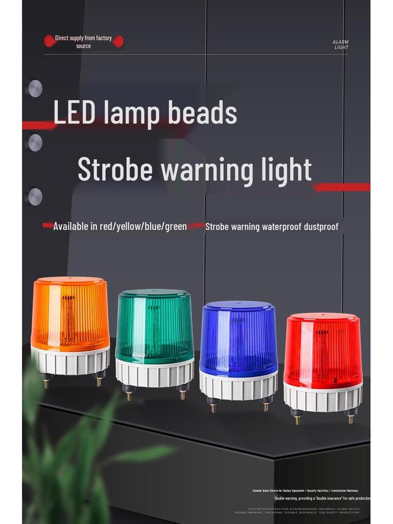 LTE-5181 High-Intensity LED Strobe Light - Ultra-Bright, Large, and Loud Warning for Engineering and Guard Booths.
