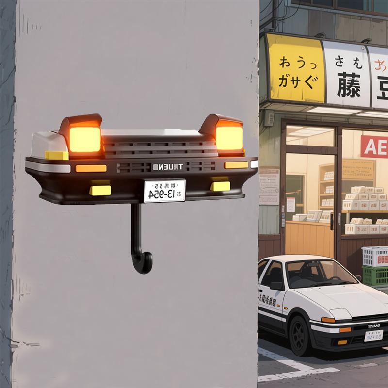 AE86 car headlight keychain decoration wall-mounted key hook hanger Wall-mounted home key hook room wall decoration