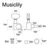 Musiclily Pro Guitar Tuners for Chrome L3+R3 Electric/Acoustic Guitars,