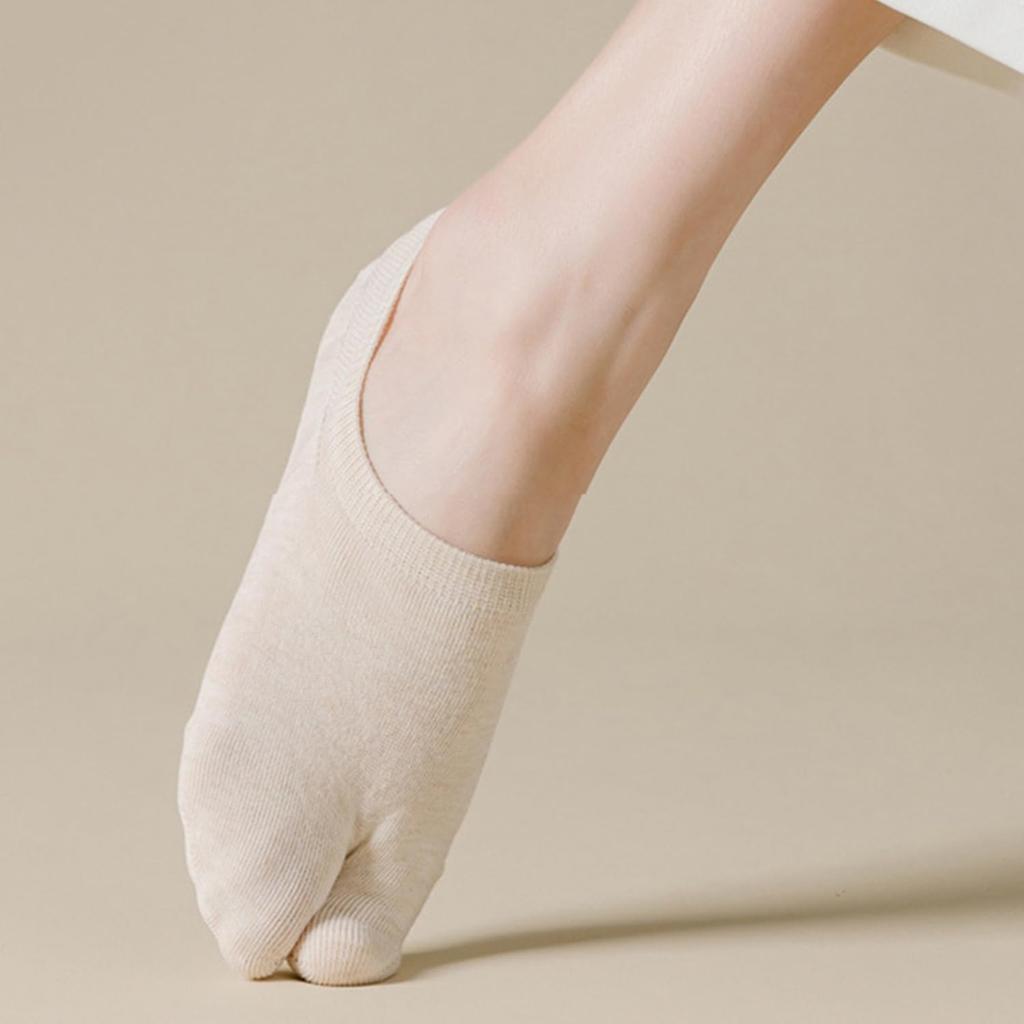 Tabi Set In 5 Comfortable Sports Foot Covers for Suitable for All Cute Socks Sizes Ech.Apr Women's Socks, 5-Pair Colors, Socks, Women, Breathable,