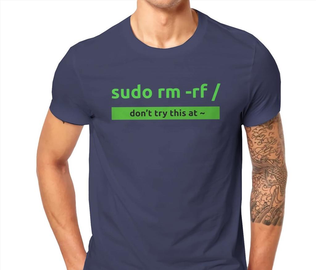 Summer Men's Programming Instruction Letter Printed Round Neck T-shirt Pure Cotton Casual Outdoor Soft Short Sleeved