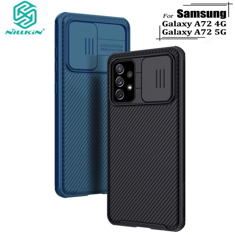 

Роскошный жесткий чехол Nillkin для телефона Samsung Galaxy A72 4G 5G CamShield Pro с защитой конфиденциальности камеры