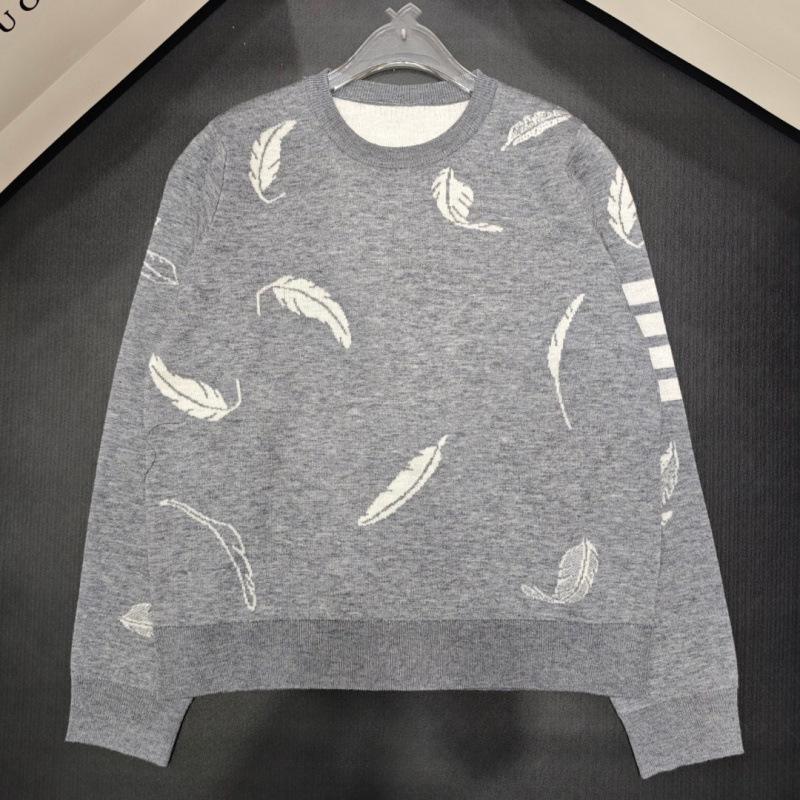 

2025 Round Neck Feather Wool Long Sleeve - Sizes S, M, L Small серый