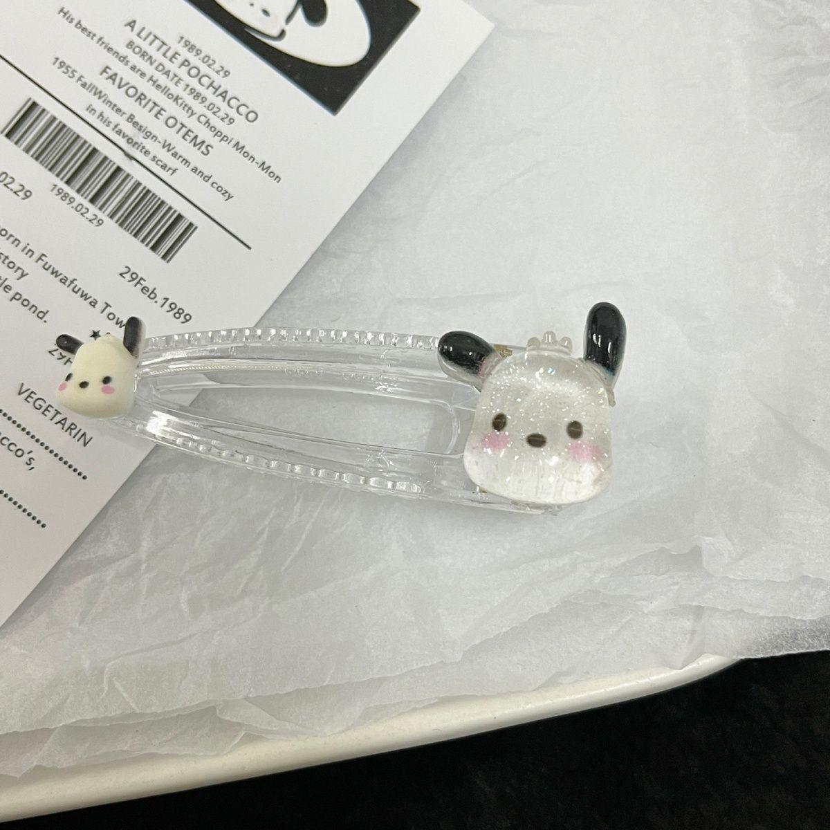 

Почакко Милая Студенческая Заколка Зажим для Челки Jelly #Large and Small Head Side Clip