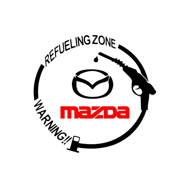 Car Badge Vinyl Reflective Fuel Tank Cap Stickers Decal Accessories For Mazda 2 3 5 6 CX-5 CX7 CX-8 CX9 CX-3 CX-4 CX-30 MX-5 Atenza Axela BT-50 Hazumi