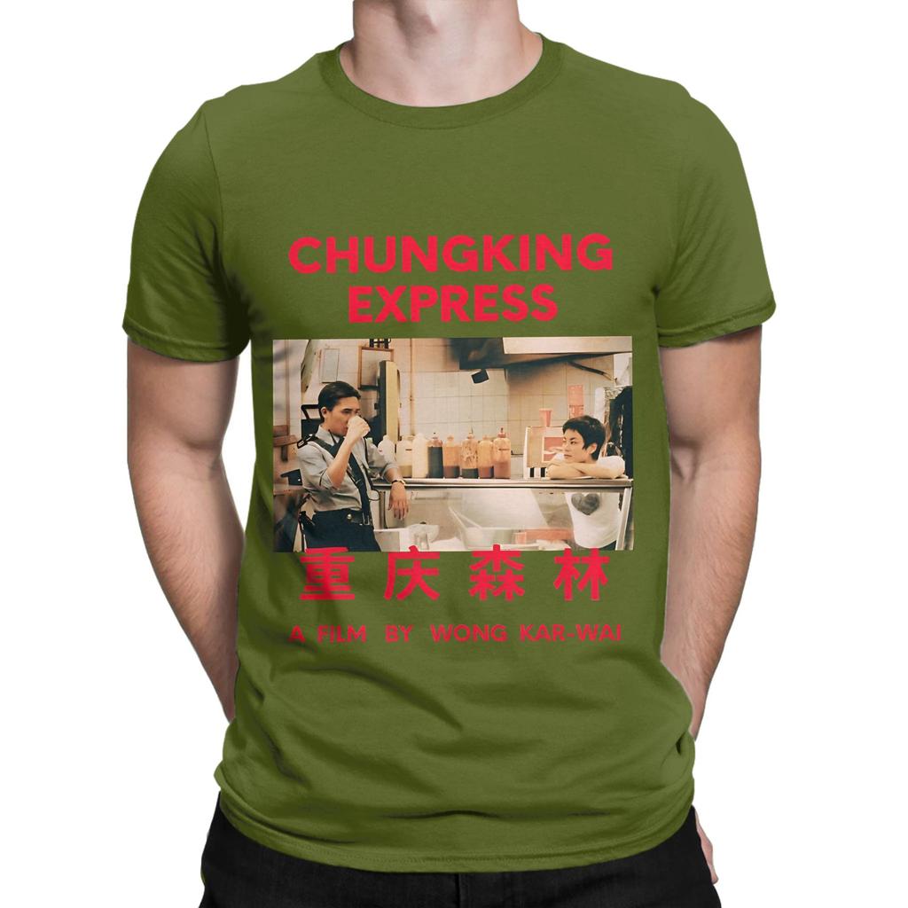 Casual TShirt Summer Wong Kar Wai Movie Hip Hop T Shirts Pure Cotton Tee Shirt for Male Aesthetic Cheap Short Sleeve Tops