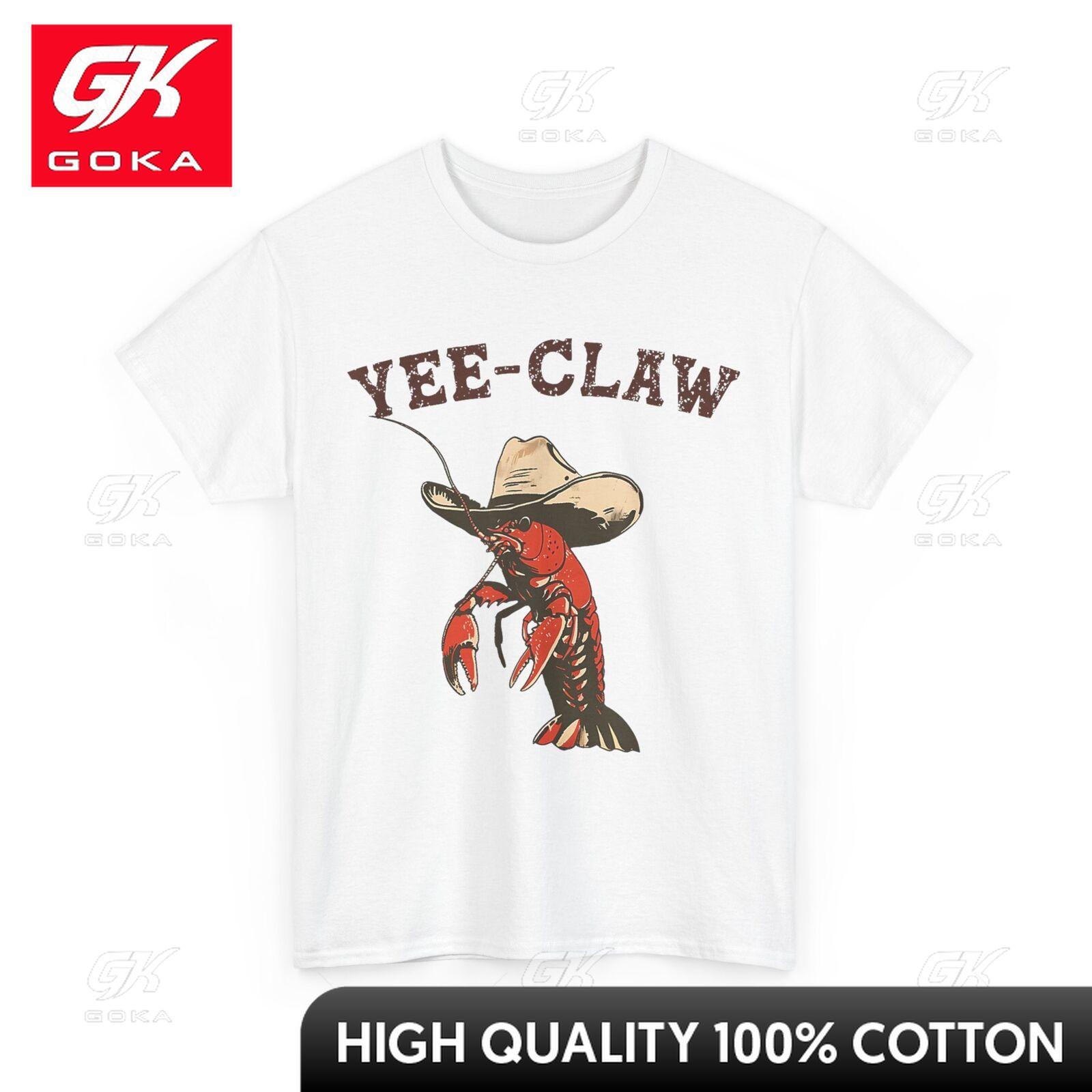 

Yee Claw Seafood Festival Crawfish Lovers Tshirt T Shirt Pure Cotton Weekend Outfit Novelty Print Lightweight O Neck Creative S