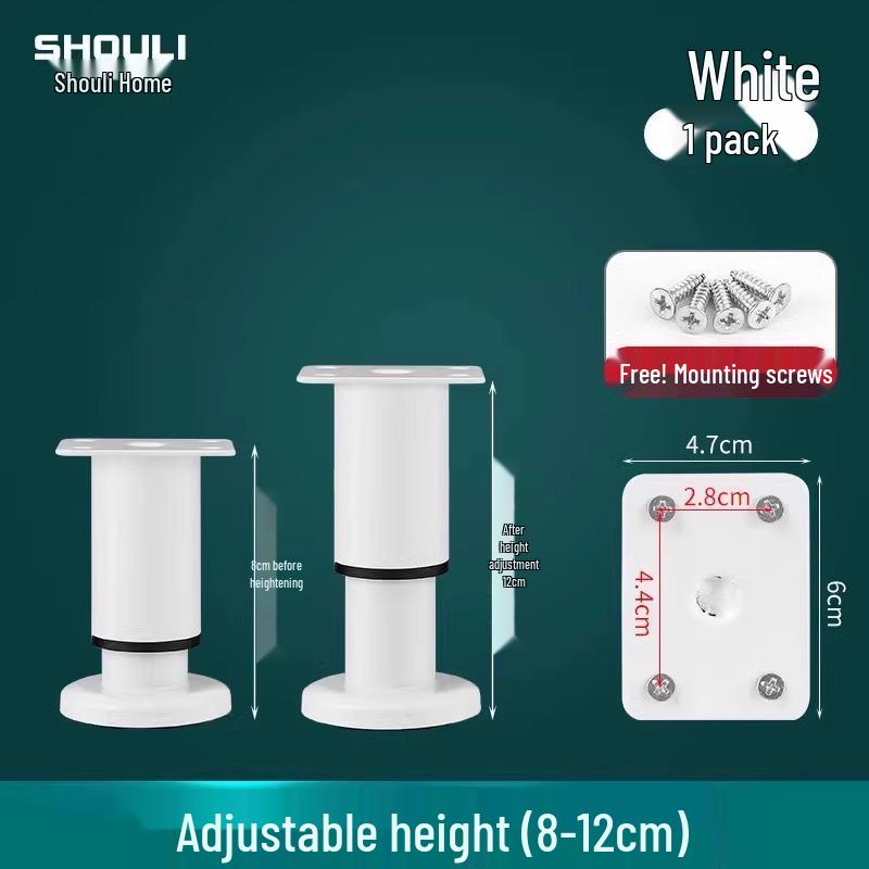 

Adjustable Furniture Sofa Legs - Extendable Support Feet for Coffee Tables, Cabinets, Beds, and TV Stands with Height Adjustment.