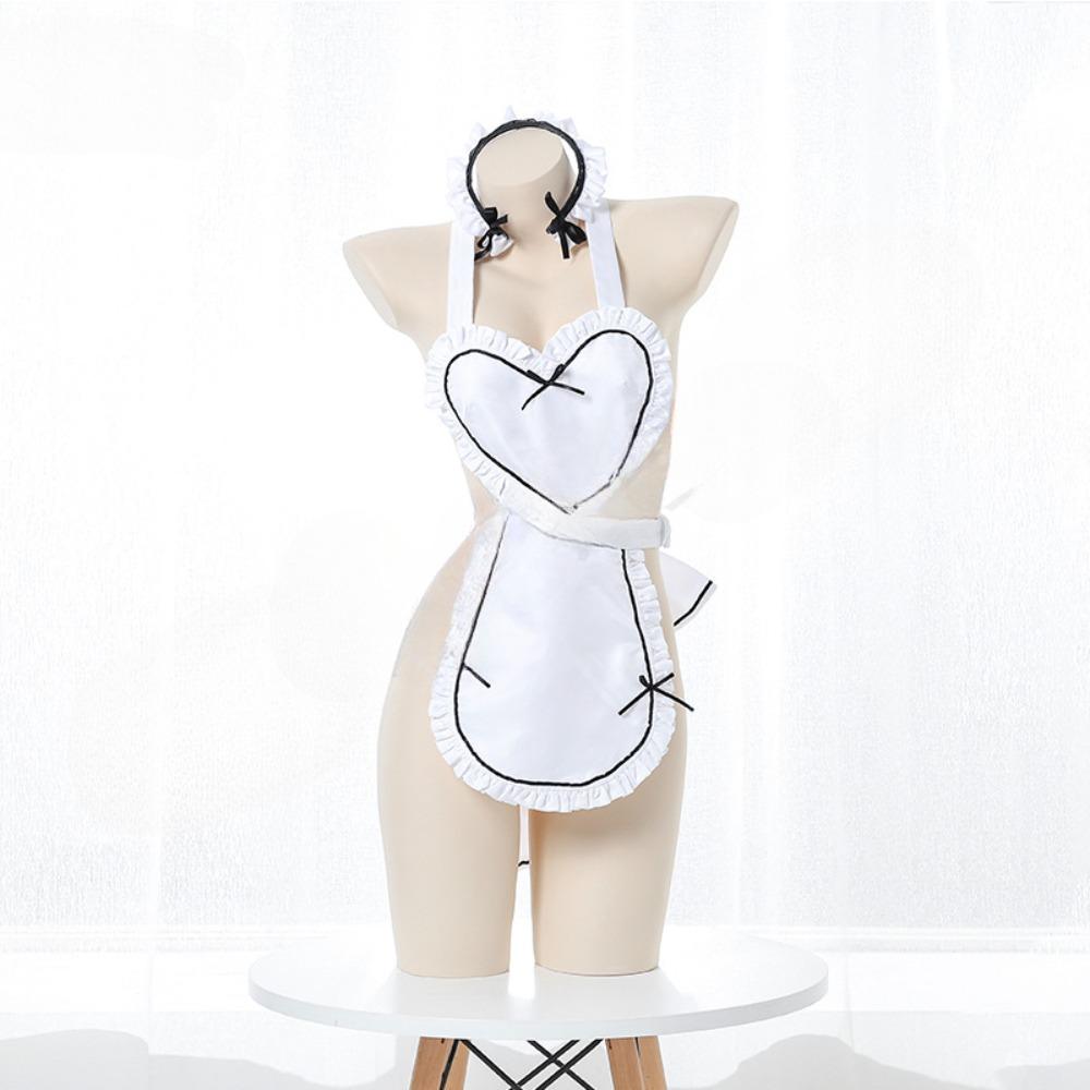 Maid Uniform Women Evening Dress Japan Popular Anime Role Play Costumes Animation Show Short Skirt Sleeveless Swimsuit Hollow