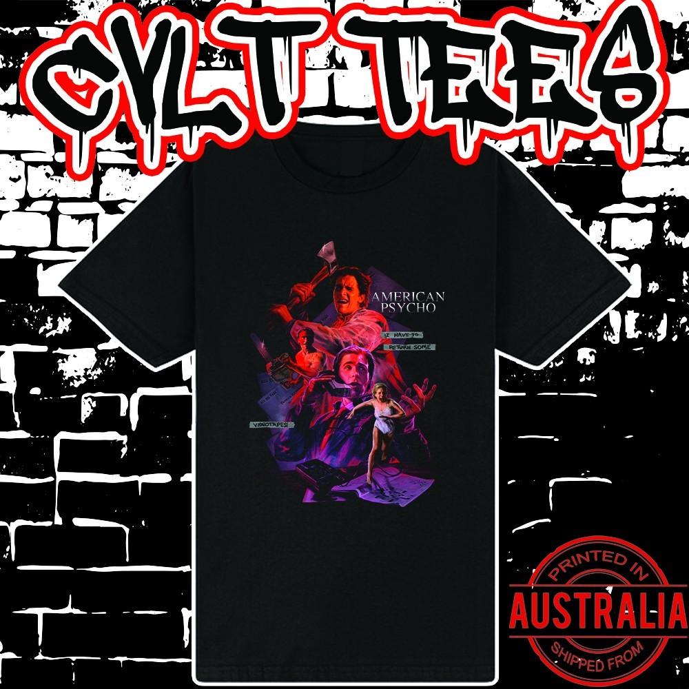 American Psycho Movie Shirt ~ Premium Black Gildan Cotton Tee Unisex T-Shirt XXXXL