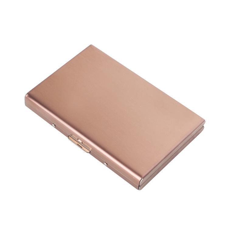 Stainless Steel Anti-Scan Card Holder - Men's & Women's Anti-Demagnetization Compact Card Sleeve